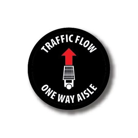 Ergomat 4in CIRCLE SIGNS Traffic Flow One Way Aisle DSV-SIGN 16 #3895 -UEN